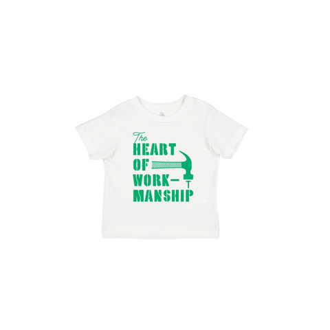 The Heart of Workmanship Toddler T-Shirt - White